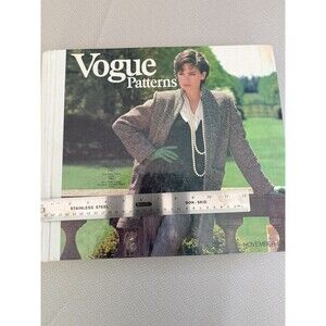 Vintage Vogue Pattern Portfolio Counter Book Nov1983 YSL Valentino Dior Balmain